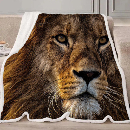 Lion Face Blanket