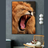 Roaring Lion Painting Art