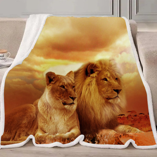 Lion King And Queen Blanket