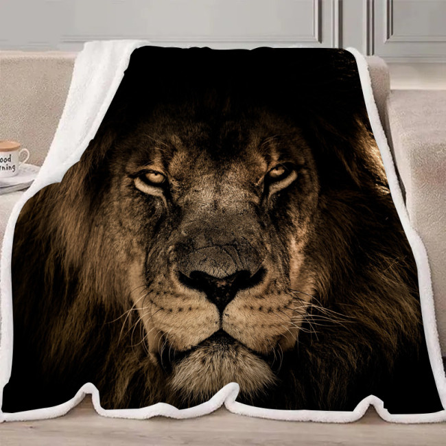 Lion Face Blanket