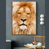 3D Lion Painting Art