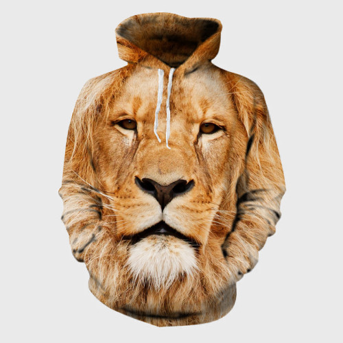 3D Lion Hoodie