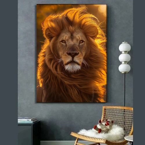 Lion Pattern Painting Art