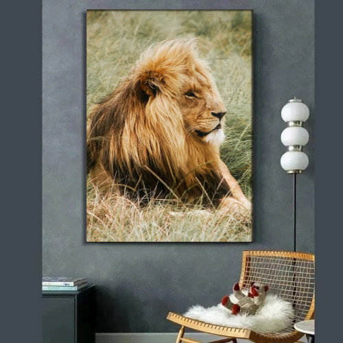 African Lion Painting Art