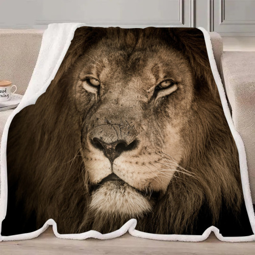 Lion Print Blanket