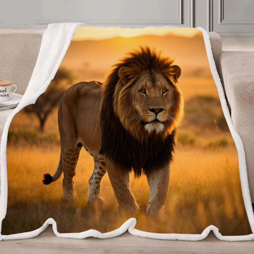 Wild Lion Blanket