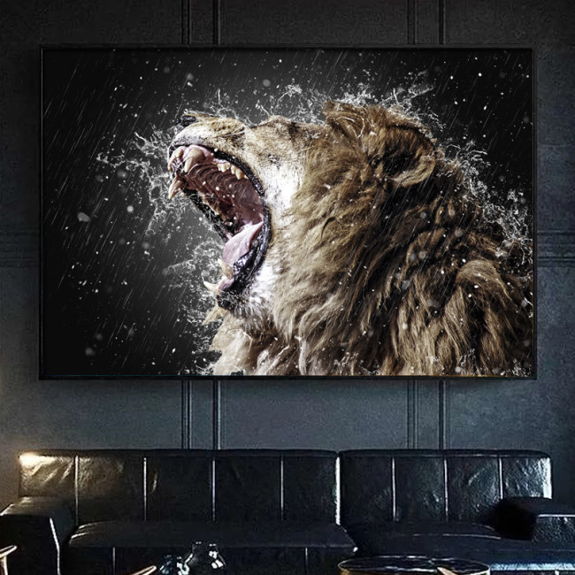 Lion Roar Painting Art