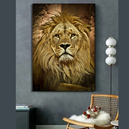 Animal Lion Painting Art