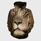 Lion Print Hoodie