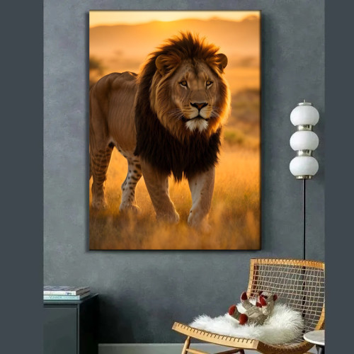 Wild Lion Painting Art