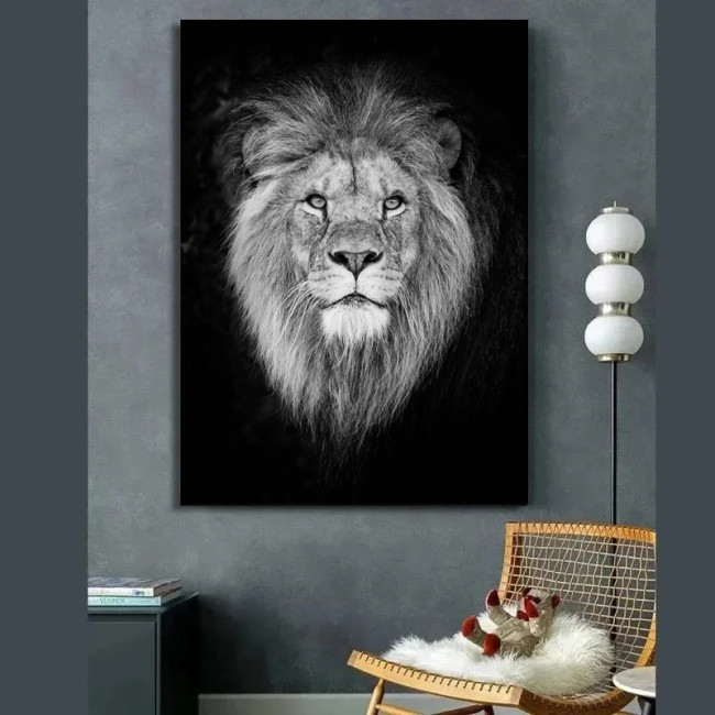 Lion Portrait Painting Art