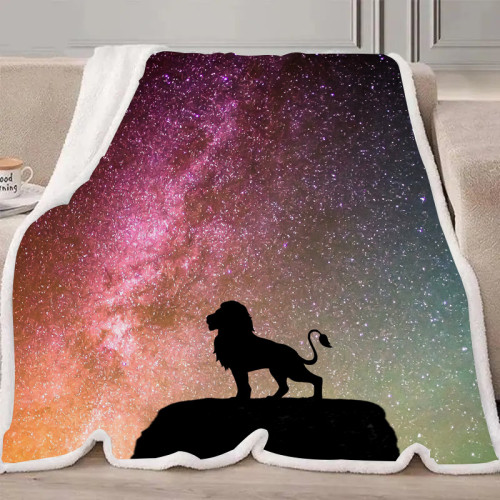 Lion Galaxy Blanket