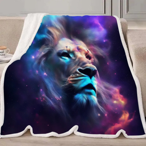 Galaxy Lion Blanket