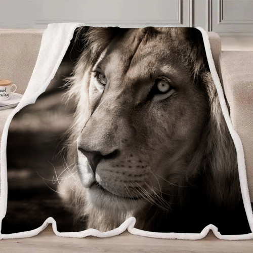 White Lion Blanket