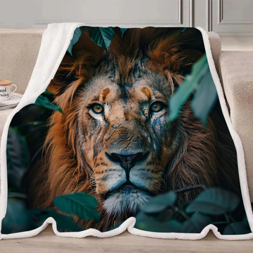 Lion Face Blanket