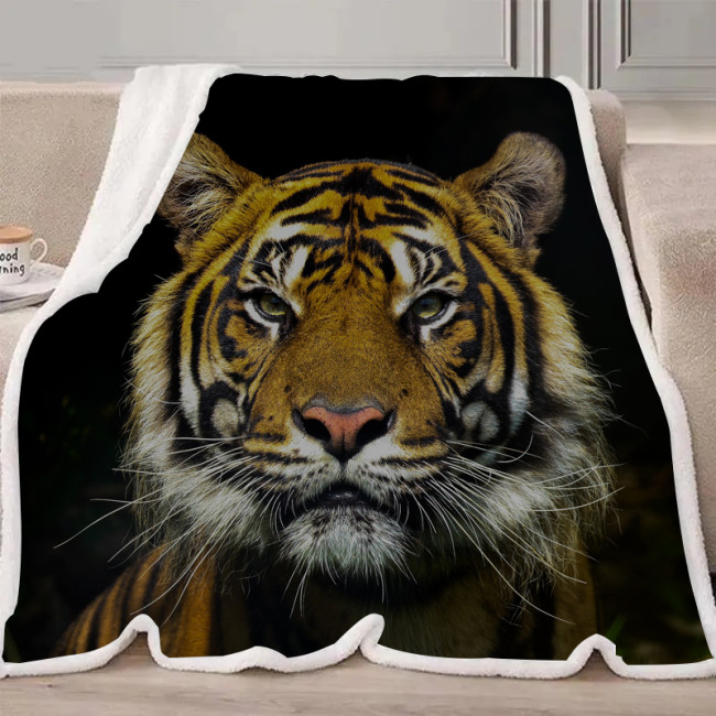 Tiger Face Blanket