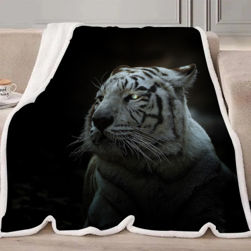 White Tiger Blanket