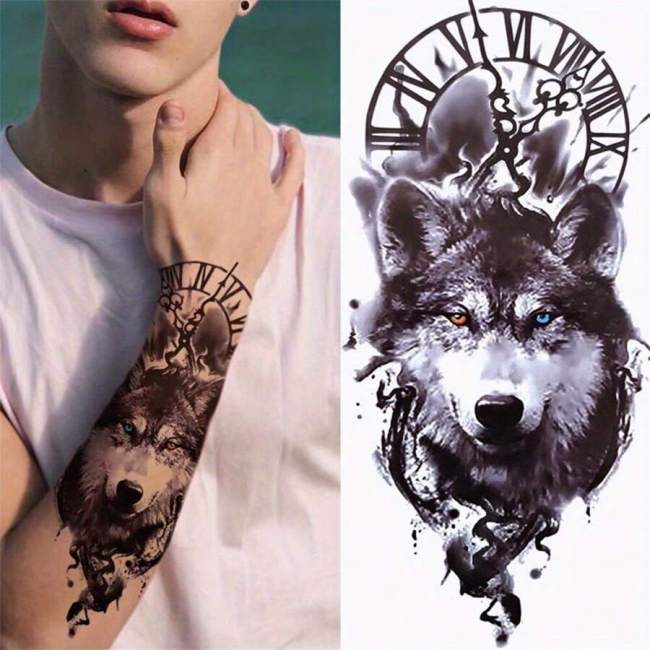 Realistic Wolf Tattoo