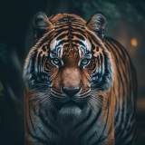 King Tiger Painting Art