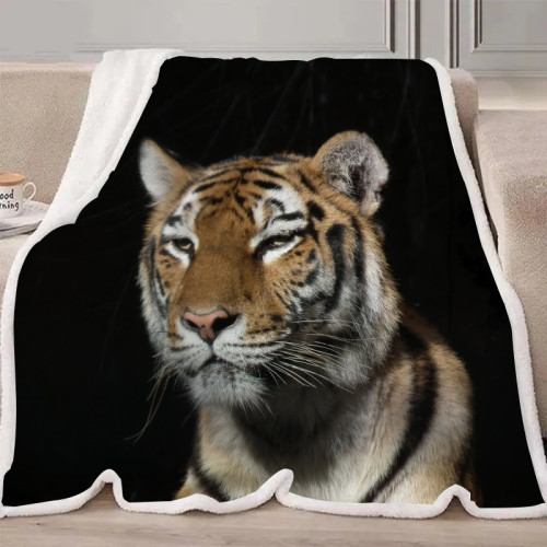 Young Tiger Blanket