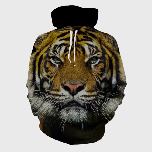 Tiger Face Hoodie