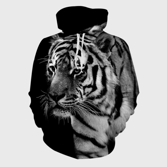 Tiger Portrait Hoodie