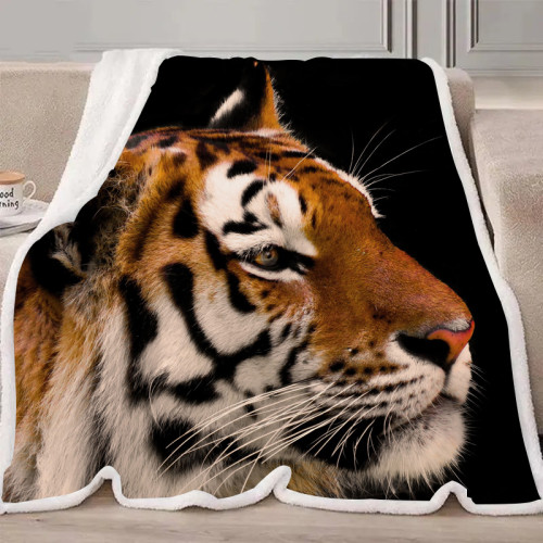 Tiger Head Blanket