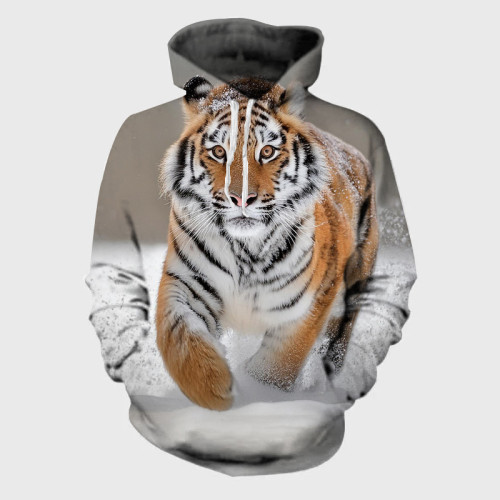 Running Tiger Hoodie