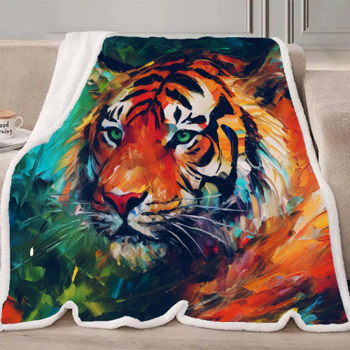 Tiger Painting Blanket