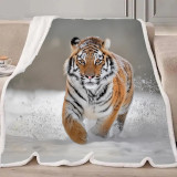 Running Tiger Blanket