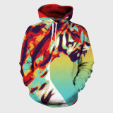 Geometric Tiger Hoodie