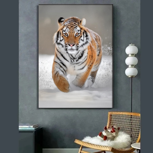 Running Tiger Painting Art