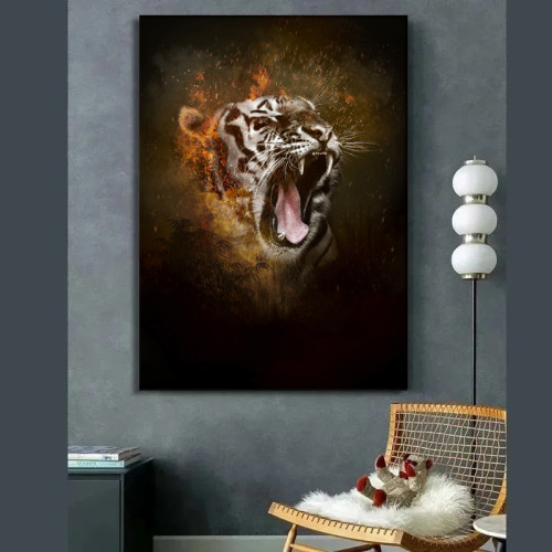 Roaring Tiger Painting Art