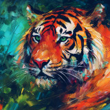 Tiger Painting Blanket