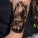 Howling Wolf Tattoo