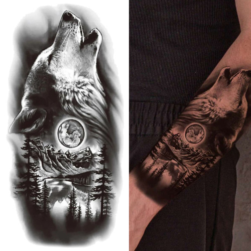 Howling Wolf Tattoo