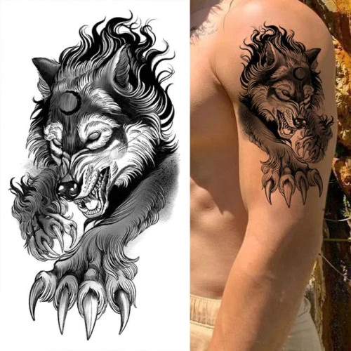 Fierce Wolf Tattoo