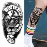 Lion Clock Tattoo