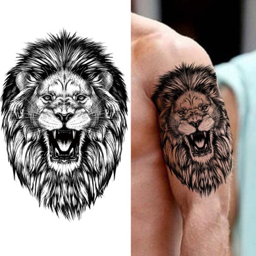 Lion Tattoo Head