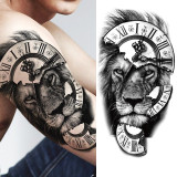 Lion Clock Tattoo