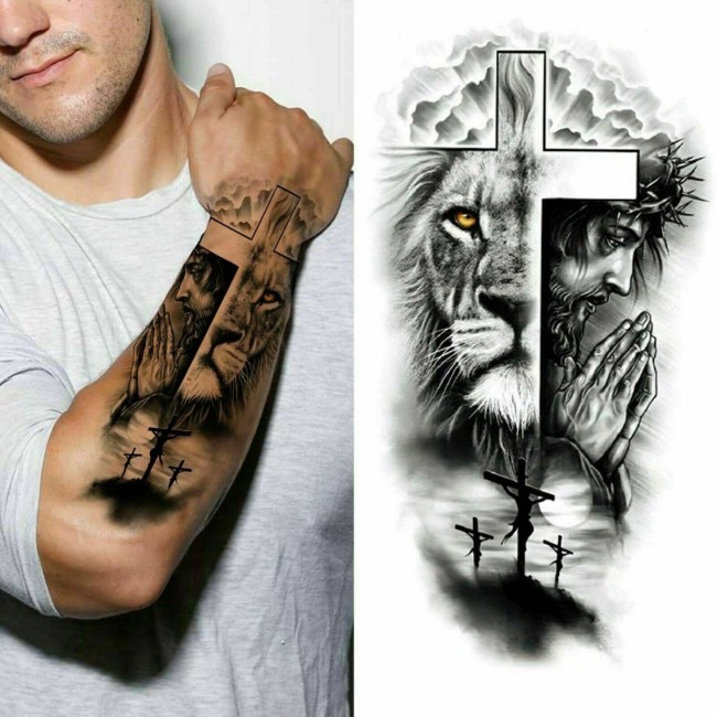 Jesus Lion Tattoo