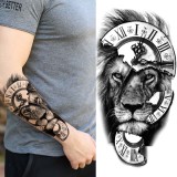 Lion Clock Tattoo