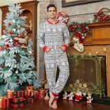 Deer Snowflake Snow Christmas Matching Family Pajamas Onesie Set