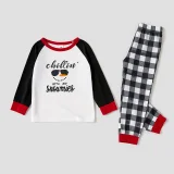 Chillin Snowmies Cool Snowman Christmas Family Pajamas Plaids Pajamas Set