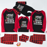 Jesus Is The Reason For The Season Christmas Matching Family Pajamas Set