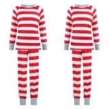 Christmas Red Stripes Christmas Family Pajamas Sleepwear Pajamas Set