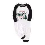 The Most Wonderful Time Of Year Christmas Family Pajamas Green Plaids Pajamas Set