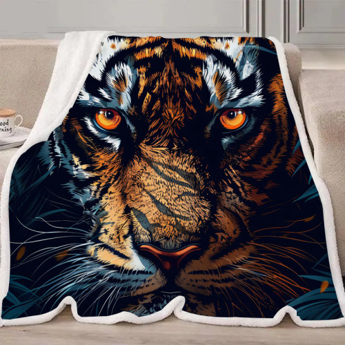 Tiger Head Blanket