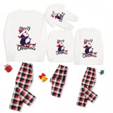 Skiing Penguin Merry Christmas Family Pajamas Plaids Pajamas Set