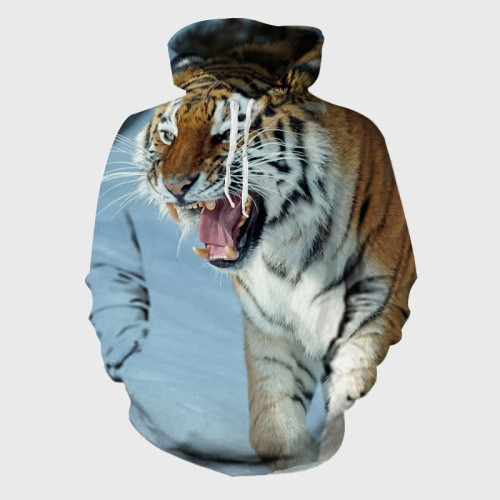 Tiger Print Hoodie